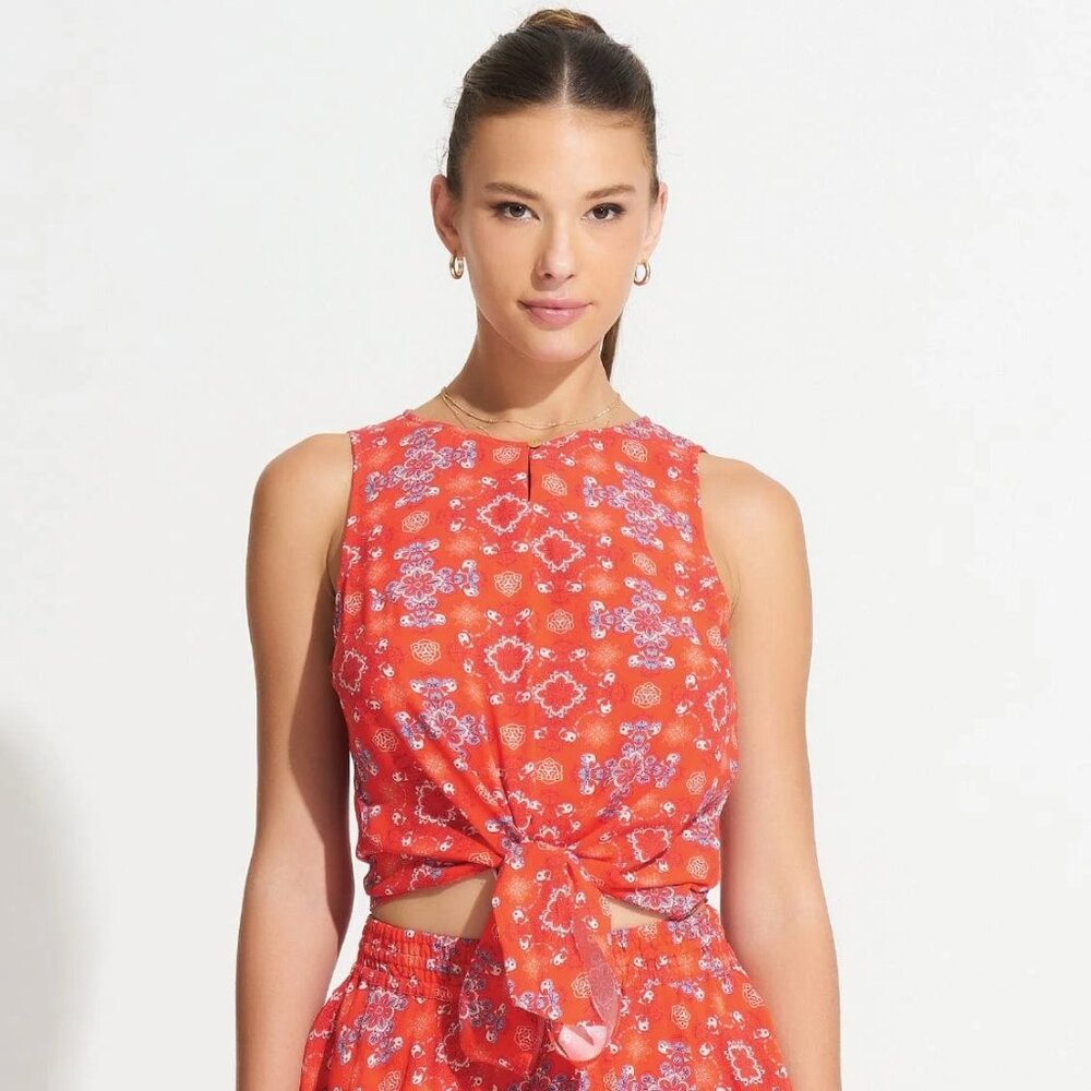 Morrato Bali Brand, Calandra Sleeveless Top Crystal Tigerlily